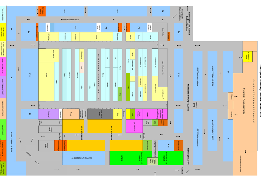 Standplan Blumengroßmarkt Mannheim